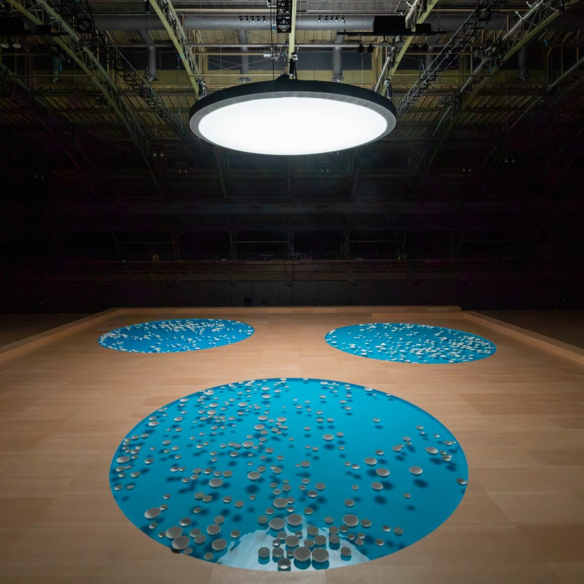 Installation view, Park Avenue Armory. © Céleste Boursier-Mougenot / ADAGP. Photo: Nicholas Knight.